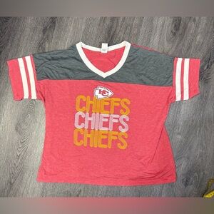 Kansas City Chiefs NFL Apparel Sleepwear Pajama Top Shirt Super Soft Women’s XL